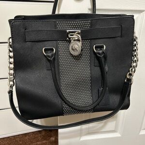 Michael Kors Black Safiano Leather Tote Bag